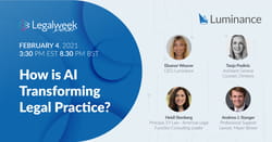 webinar thumbnail: How is AI Transforming Legal Practice?